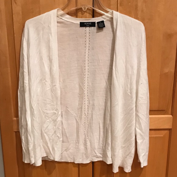 Verve Ami Sweaters - White Cardigan